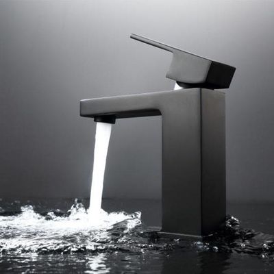 Grifo negro cepillado resistente del lavado del plato de la suciedad que electrochapa a Matte Black Basin Taps