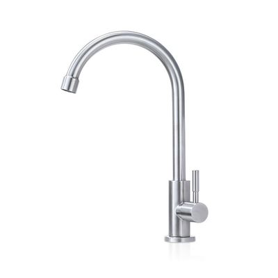 Sola resistencia de desgaste de acero inoxidable de la resistencia a la corrosión del mezclador del lavabo del plato frío 304