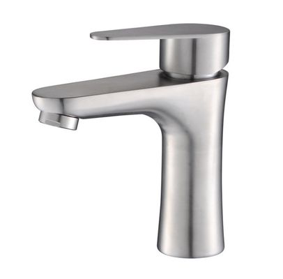 CE de acero inoxidable pulido hermoso ISO9001 del grifo del lavabo del cuarto de baño del grifo del lavabo