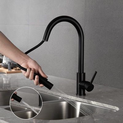 Grifo del dispensador de la agua caliente y fría del golpecito de acero inoxidable cepillado de la cocina