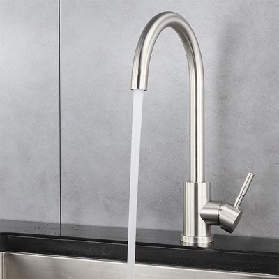 Resistencia de ácido de acero inoxidable de plata sin plomo de la corrosión del grifo de la cocina