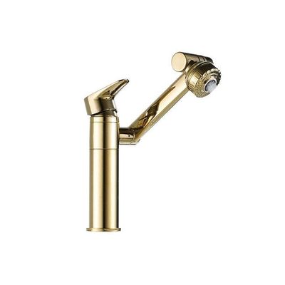 Instalación vertical superficial de Chrome del solo de la palanca mezclador sin plomo seguro del lavabo