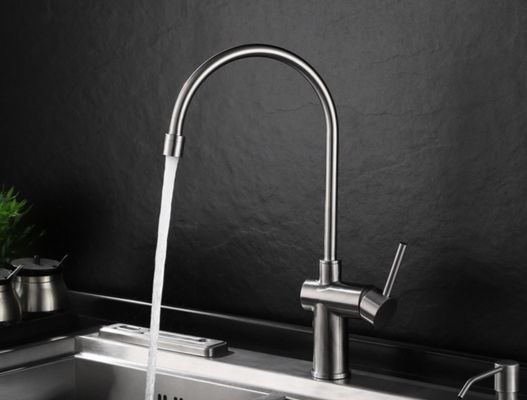 Golpecito de dibujo superficial modificado para requisitos particulares del lavabo del agujero de Logo Single Cold Basin Tap solo