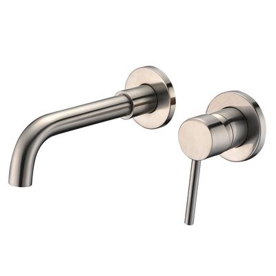 El ODM del OEM cepillado niquela el grifo encubierto del lavabo del cuarto de baño del soporte de la pared del grifo