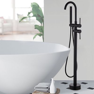 Oxidación anti sin plomo segura de los grifos de la ducha del cuarto de baño del soporte del piso del OEM