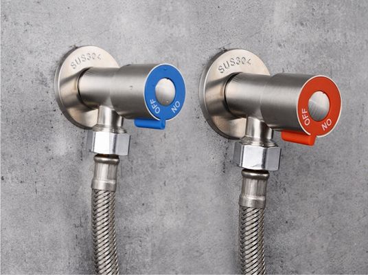 Resistencia de desgaste anti de acero inoxidable de la oxidación de la parada del ángulo del cuarto de baño